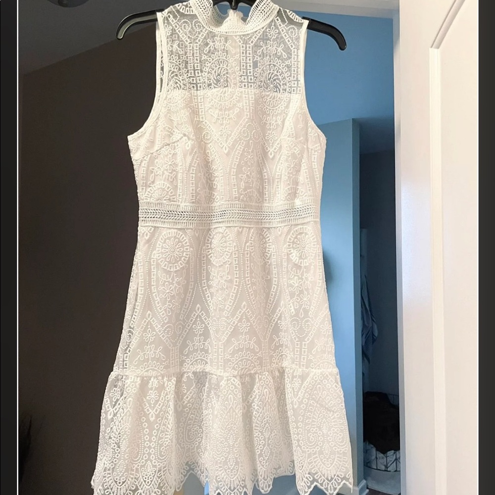 White lace dress